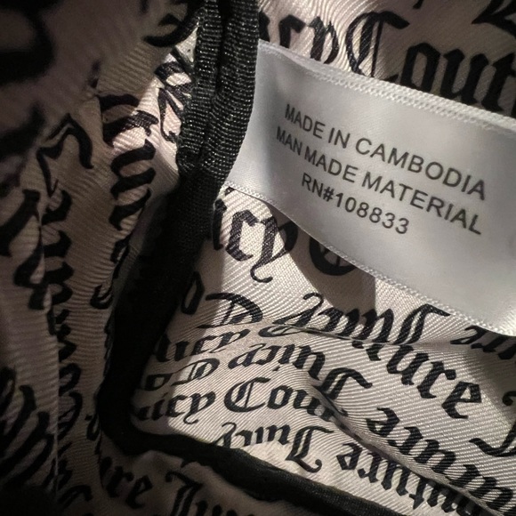 Juicy Couture Black backpack and wallet with Cream Sherpa detailing main image 6